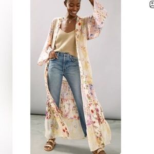 Anthropologie Dani Floral Kimono OS